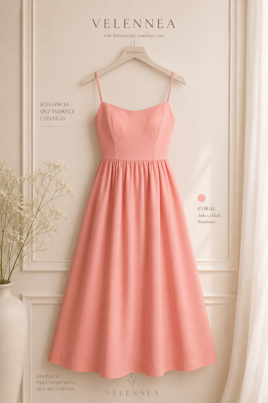 Vestido Midi Escote Halter