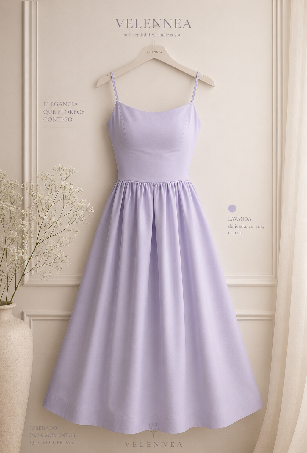 Vestido Midi Escote Halter