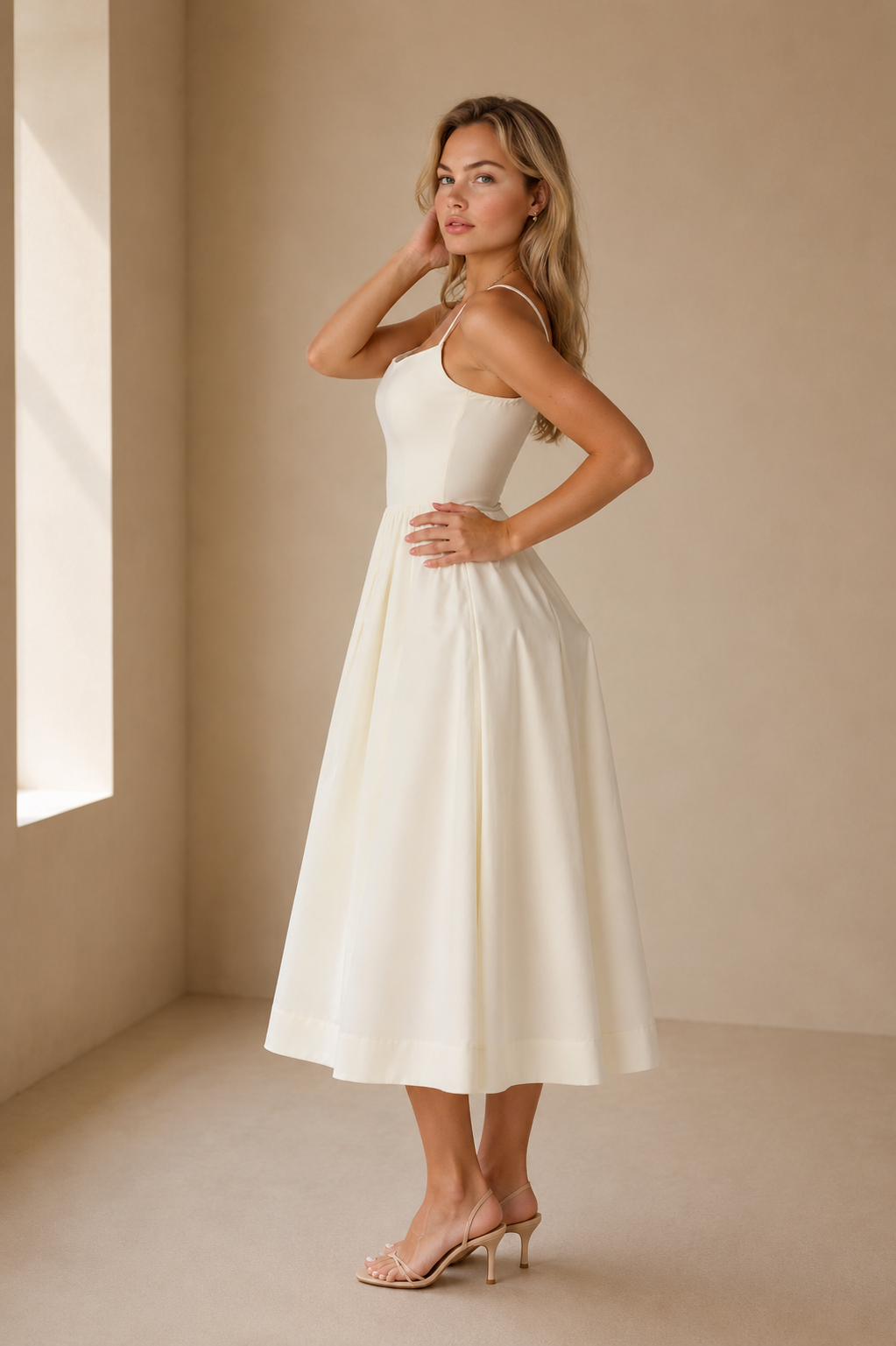 Vestido Midi Escote Halter