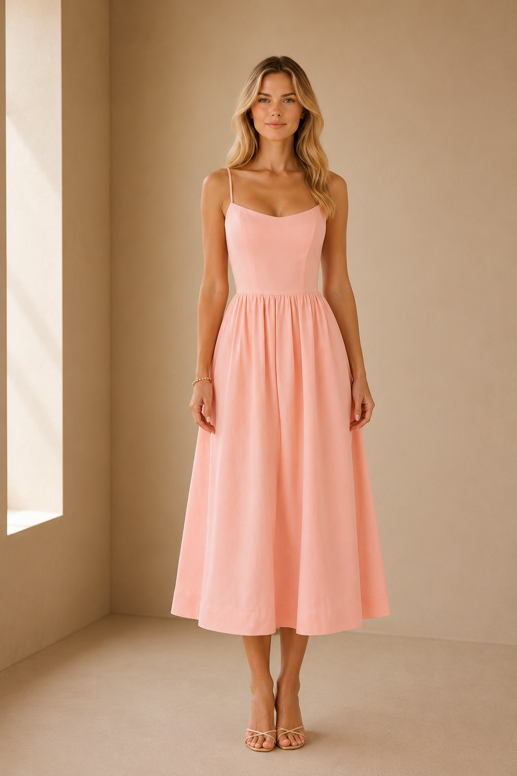 Vestido Midi Escote Halter